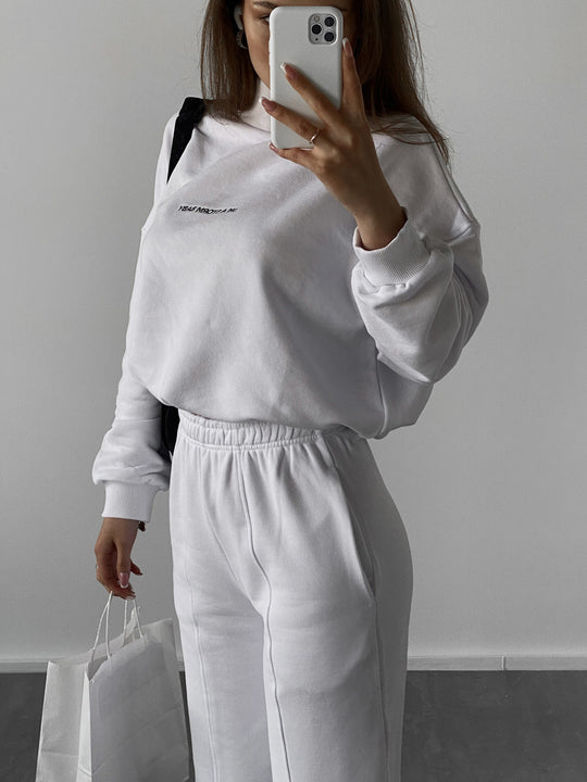 Damen Oversized Sweatshirt und Jogginghose Set EB