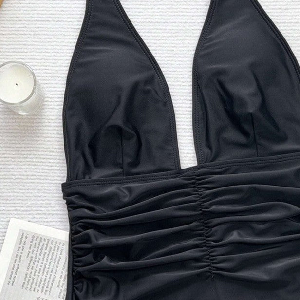 Damen Eleganter Monokini mit Raffungen EB