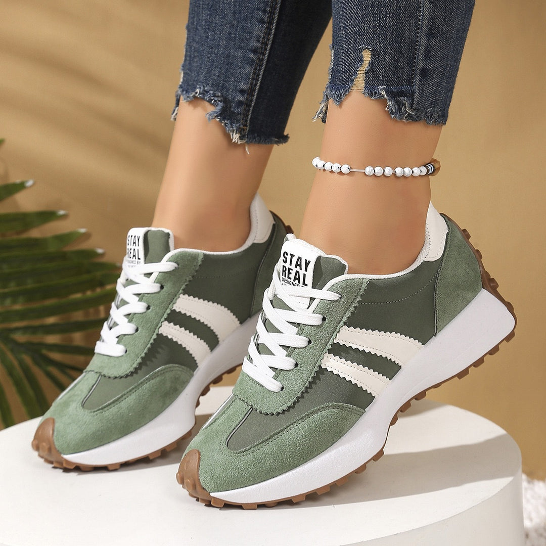 Damen Sportliche Sneakers mit rutschfester Sohle und atmungsaktivem Obermaterial EB