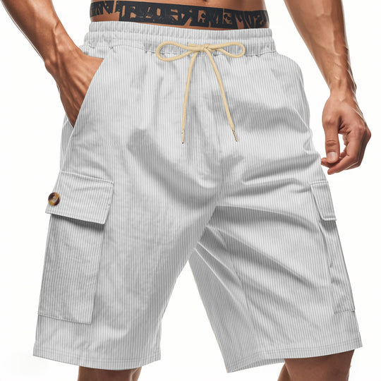 Herren Cargo-Shorts mit verstellbarem Kordelzug und praktischen Seitentaschen EB