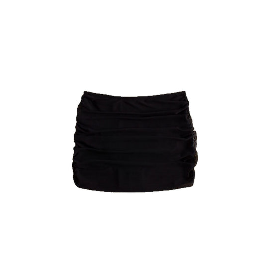 Damen Wickelröckchen mit tiefem Bund und Raffung EB