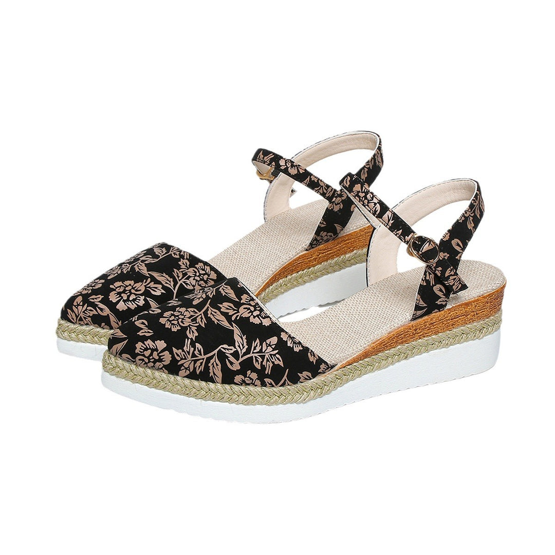 Damen Espadrilles mit raffiniertem Blumendruck EB
