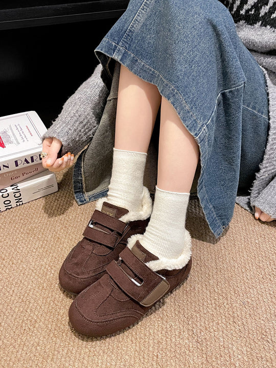 Damen Clogs mit flauschigem Innenfutter und rutschfester Sohle EB