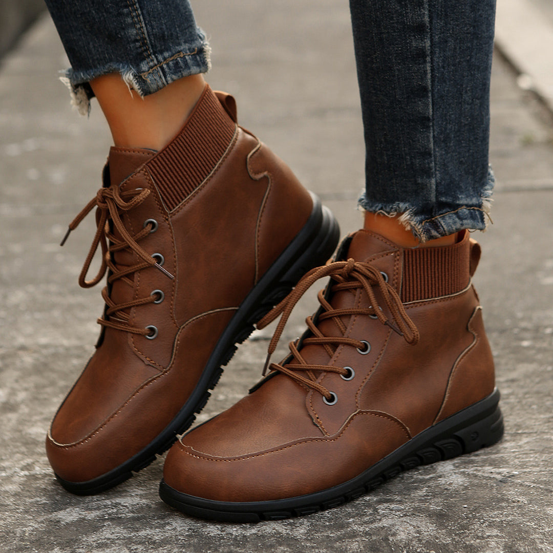 Damen Hochwertige Winterstiefel mit warmem Fleece-Futter und rutschfester Sohle EB