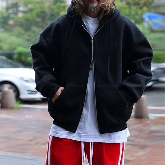 Herren gestepptes Oversized Hoodie mit innovativen Taschen EB