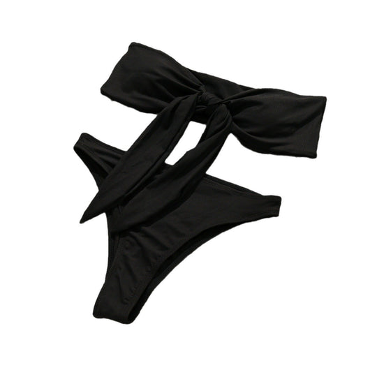 Damen Bandeau-Bikini mit Schleifen-Detail EB