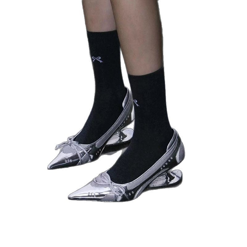 Damen modische High Heels mit futuristischem Design EB