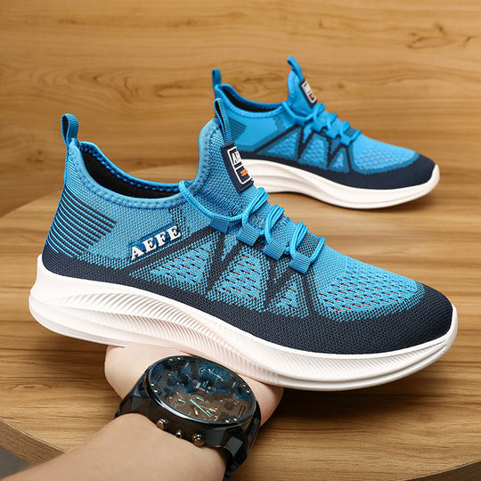 Damen Sportliche Strick-Sneakers mit rutschfester Sohle und atmungsaktivem Obermaterial EB