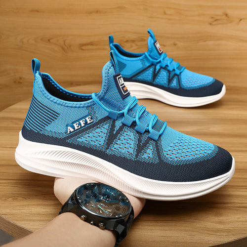 Damen Sportliche Strick-Sneakers mit rutschfester Sohle und atmungsaktivem Obermaterial EB