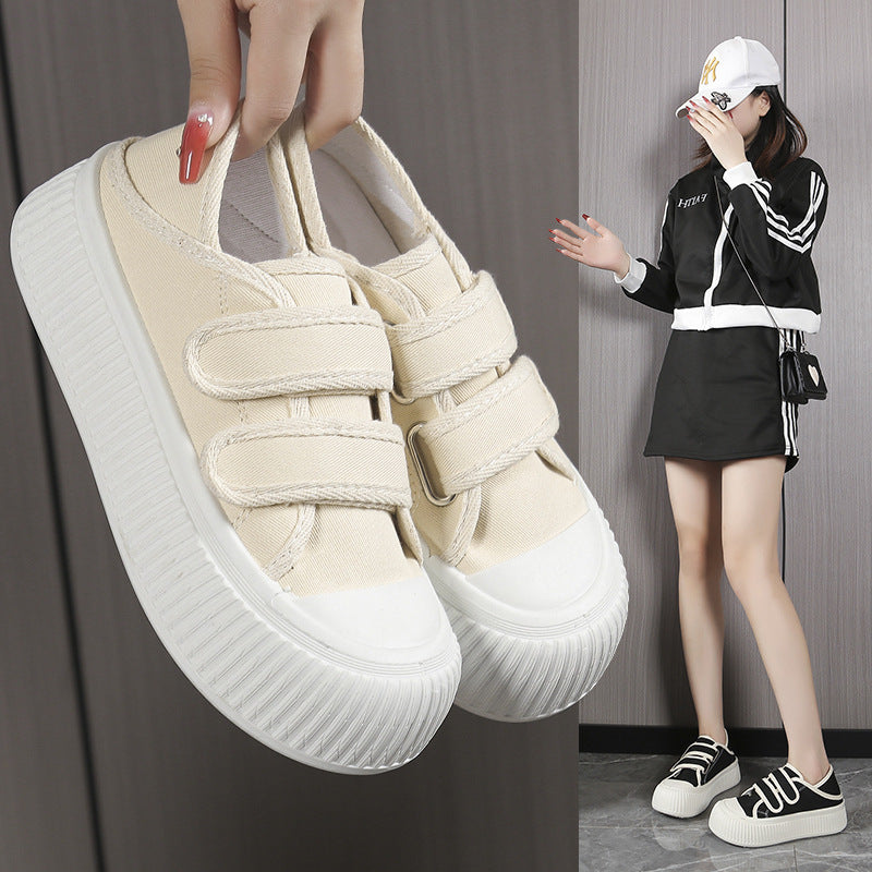 Damen Modische Sneaker mit verstellbarem Klettverschluss und dämpfender Sohle EB