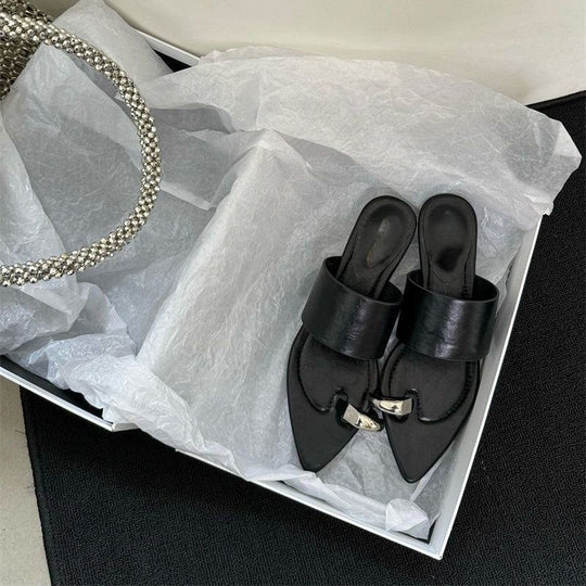 Damen elegante Mules mit funkelndem Design EB