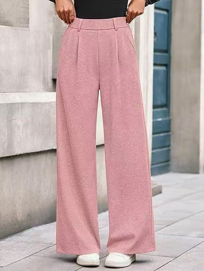 Damen weite Palazzo-Hosen mit elegantem Bund EB