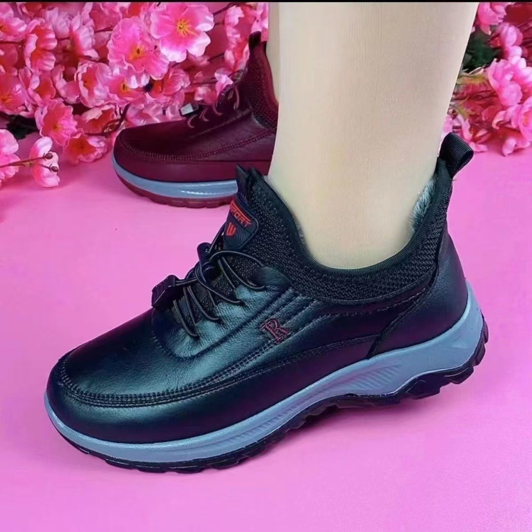 Damen Sportliche und bequeme Schnürsneaker mit dämpfender Sohle EB