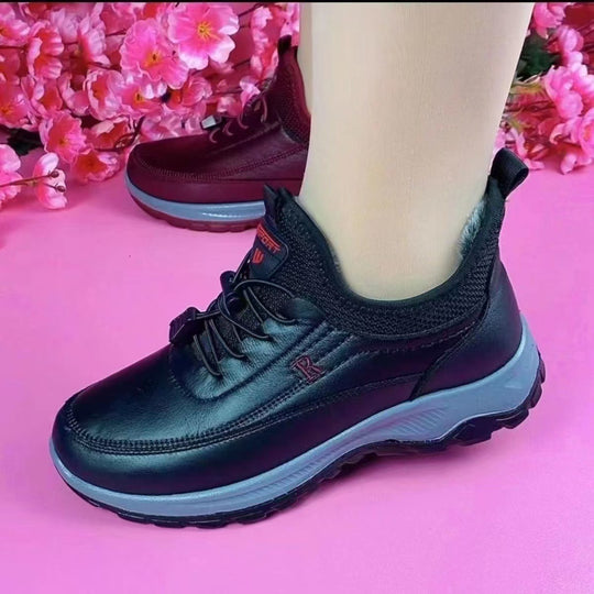 Damen Sportliche und bequeme Schnürsneaker mit dämpfender Sohle EB