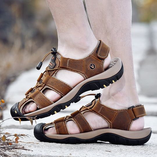 Herren Trekking-Sandalen mit verstellbarem Schnellschnürsystem und rutschfester Sohle EB