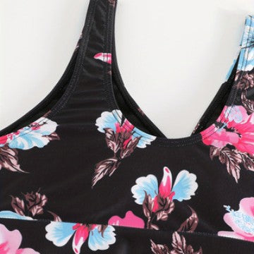 Damen Tankini mit floralen Akzenten EB