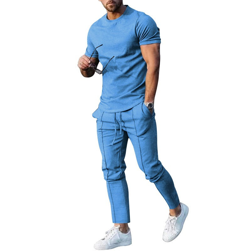 Herren lässiges T-Shirt und Jogginghose Set EB