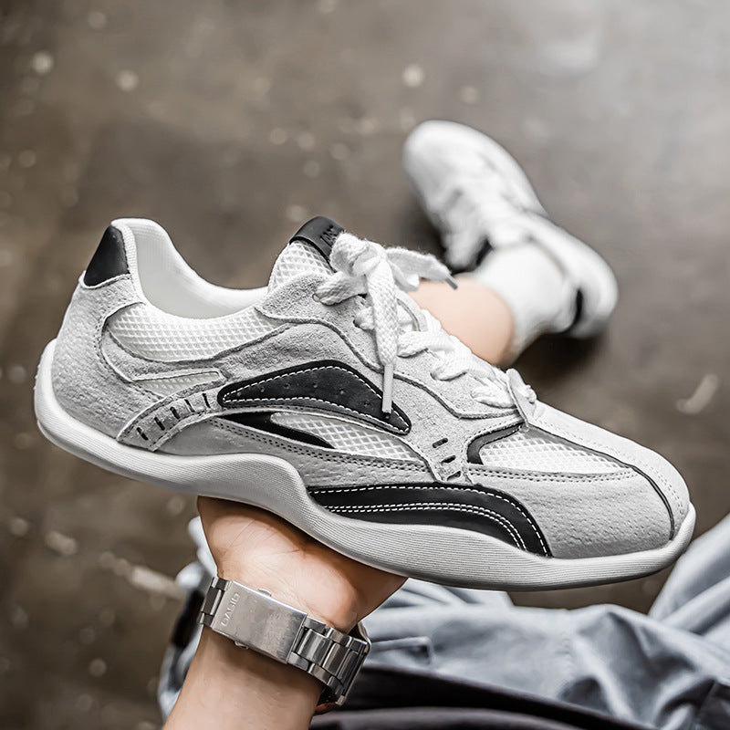 Herren Wildleder-Mesh Casual-Sneaker mit ergonomischer Komfortsohle EB