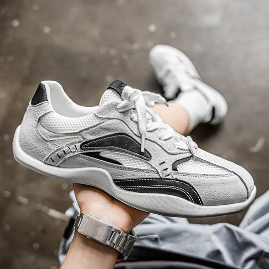 Herren Wildleder-Mesh Casual-Sneaker mit ergonomischer Komfortsohle EB