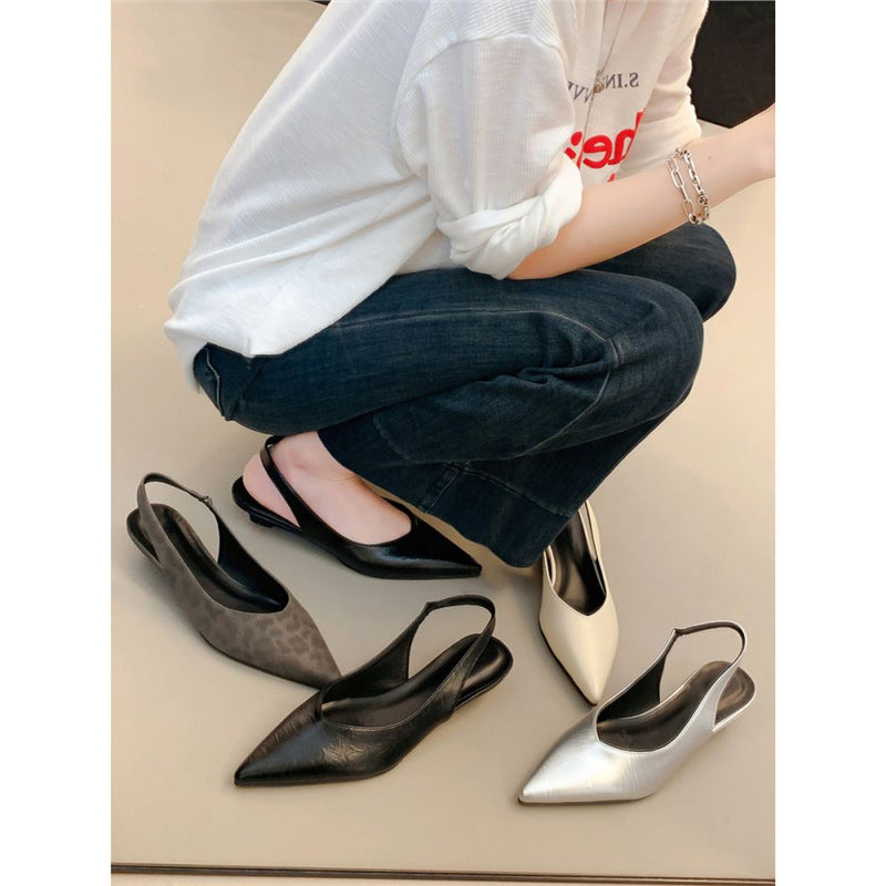 Damen Slingback Pumps mit spitzem Design und gemütlichem Fußbett EB