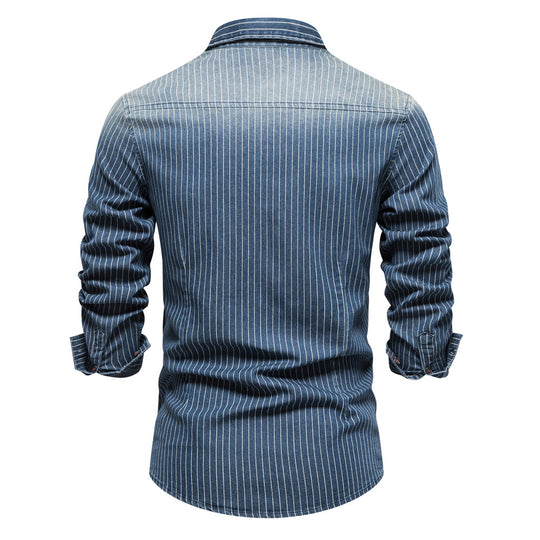 Herren Karohemd im modernen Slim-Fit-Stil mit Brusttaschen EB