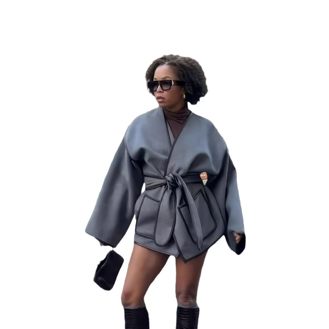 Damen Kimono-Style Überwurf EB