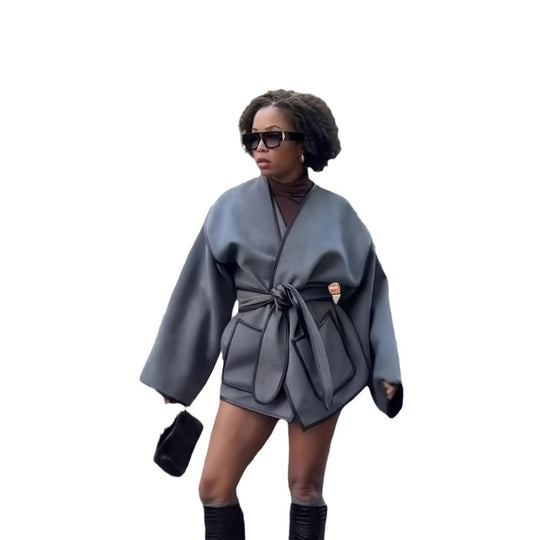 Damen Kimono-Style Überwurf EB