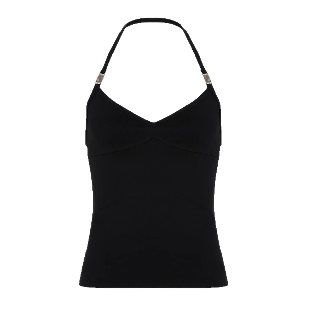Damen Sportliches Spaghetti-Trägertop mit eleganten Akzenten EB