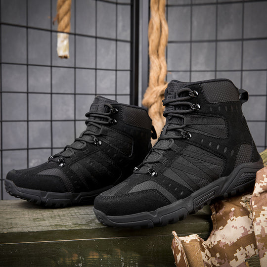 Herren taktische Wanderschuhe mit verstärktem Knöchelschutz und rutschfester Sohle EB