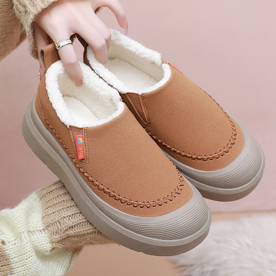 Damen Komfortable und warme Slip-On Hausschuhe mit kuscheligem Innenfutter EB