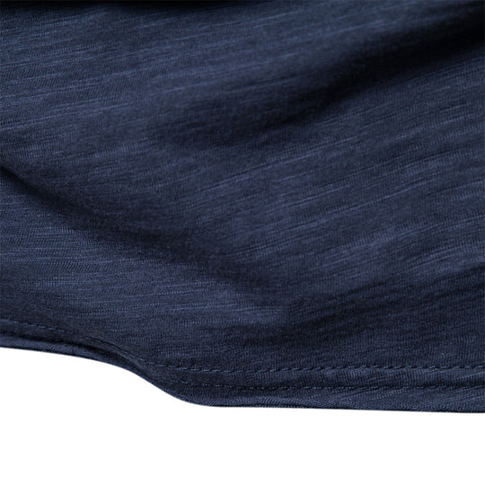Herren nan leichtes Baumwollshirt mit Rundhalsausschnitt und schlanker Passform EB