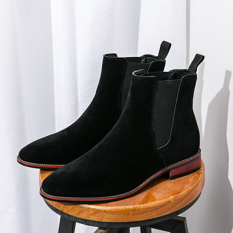 Damen Modische Chelsea-Boots mit elastischem Einsatz und rutschfester Sohle EB
