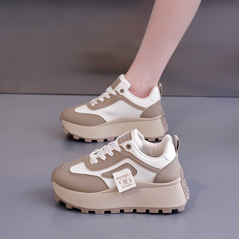Damen Trendige Chunky Sneakers mit erhöhter Profilsohle EB