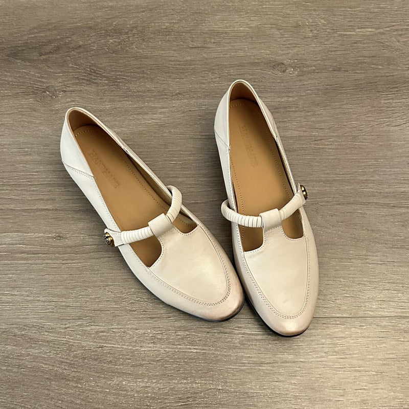 Damen Ballerinas mit modischem Riemendesign EB