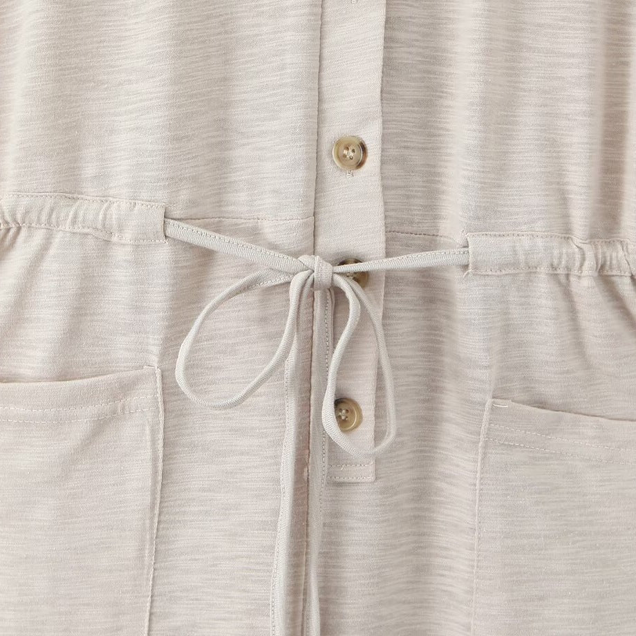Damen Jumpsuit mit Taillenzug und praktischen Taschen EB