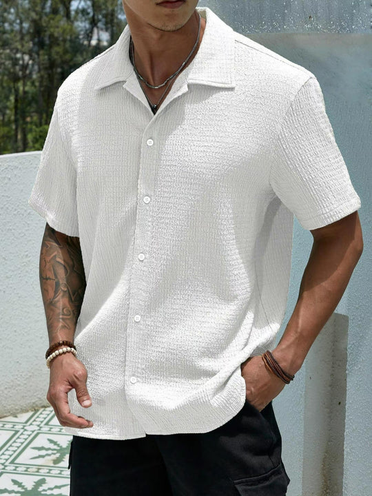 Herren trendiges Kurzarmhemd EB