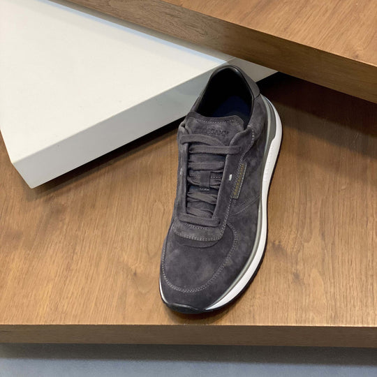 Damen Komfortable Wildleder Sneakers mit atmungsaktiver Innensohle EB