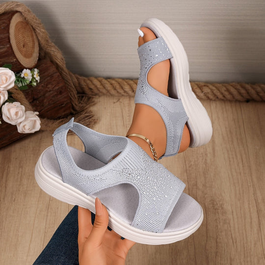 Damen Komfortable Sandalen mit Strass R&B