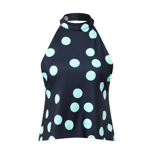 Damen Haltertop mit blühendem Design EB
