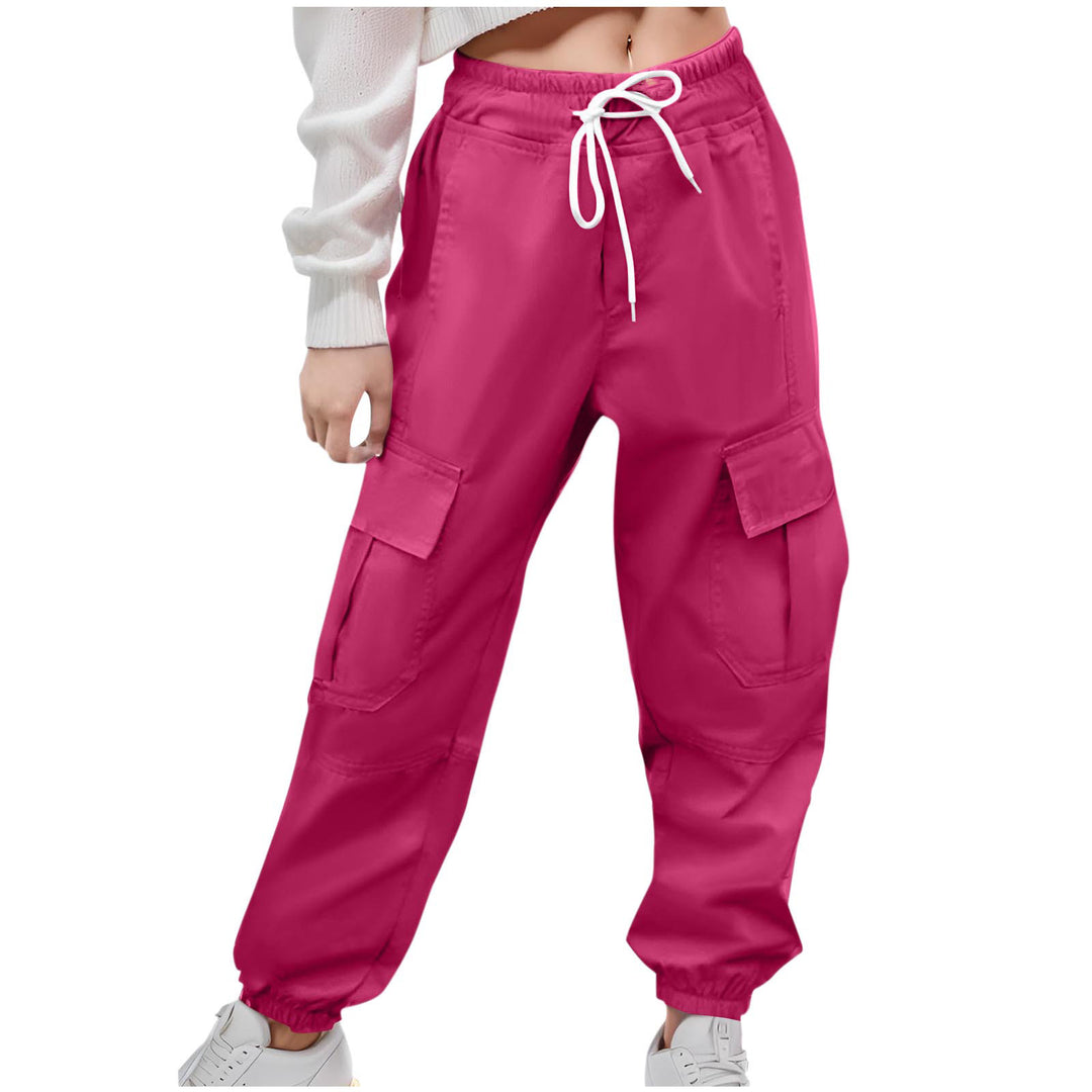 Damen Cargo-Hose mit elastischem Bund und praktischen Seitentaschen EB