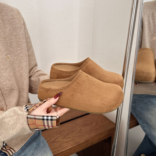 Damen Komfortable Filzclogs mit exquisitem Innenfutter EB
