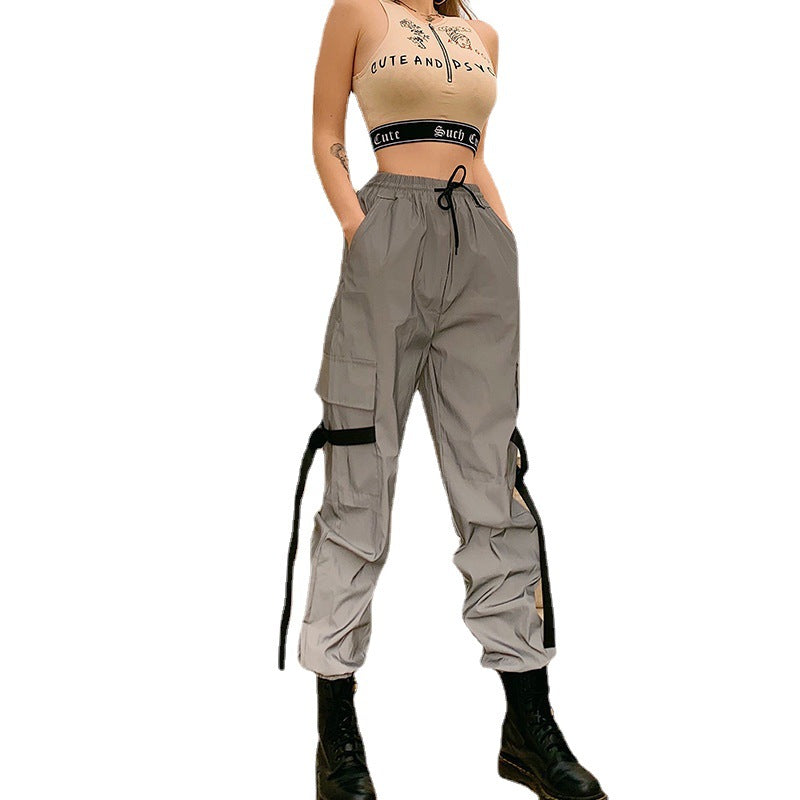 Damen Cargo-Hose mit praktischen Taschen und verstellbarem Bund EB