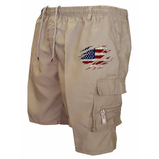 Herren Cargo-Shorts mit praktischen Seitentaschen und elastischem Bund EB