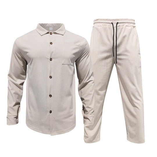 Herren lässiges Hemd und Freizeithose Set EB