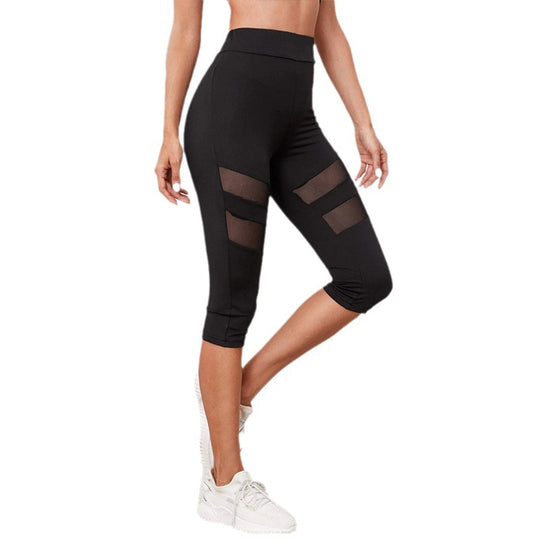 Damen Fitness-Leggings mit innovativen Mesh-Einsätzen EB