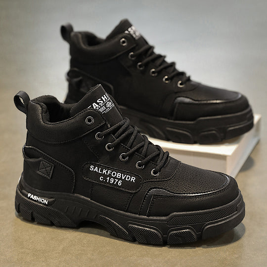 Herren hochgeschnittene modische Sneakers mit rutschfester Sohle und atmungsaktivem Obermaterial EB
