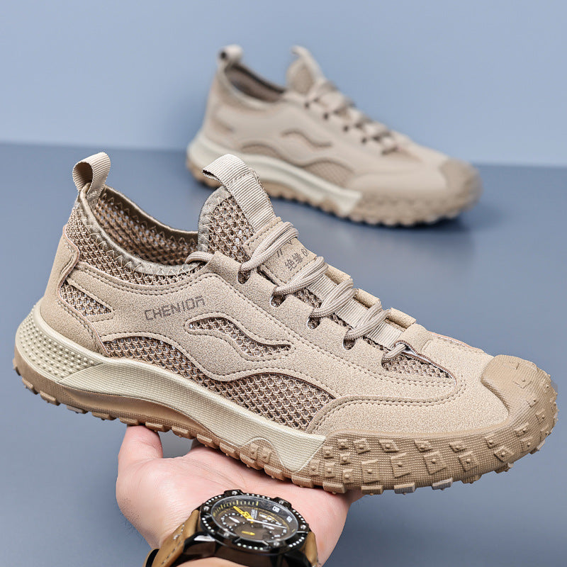 Damen Leichte Outdoor Sneakers mit atmungsaktivem Mesh-Obermaterial und rutschfester Sohle EB