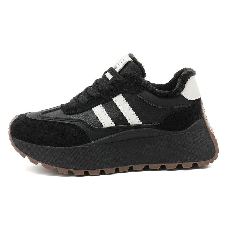 Damen Chunky Sneakers mit kuscheligem Innenfutter und rutschfester Sohle EB