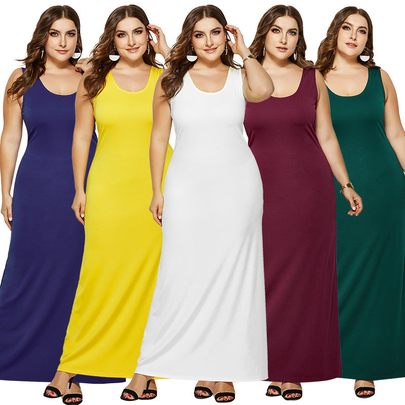 Damen figurbetontes Maxikleid mit klassischen Details EB