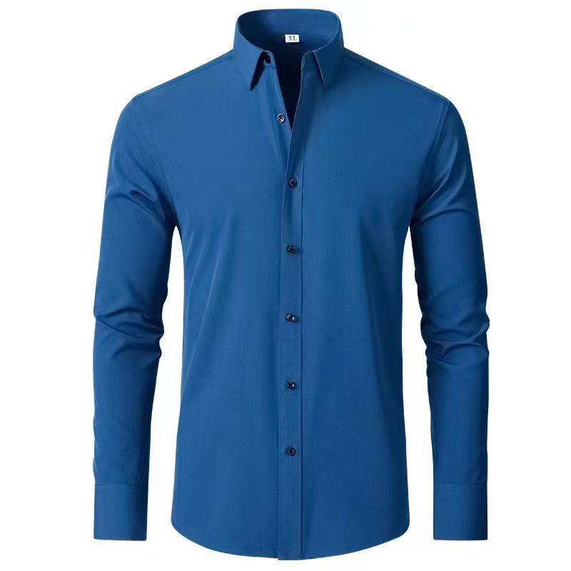 Herren Langarmhemd mit elegantem Schnitt und stilvollen Knopfdetails EB